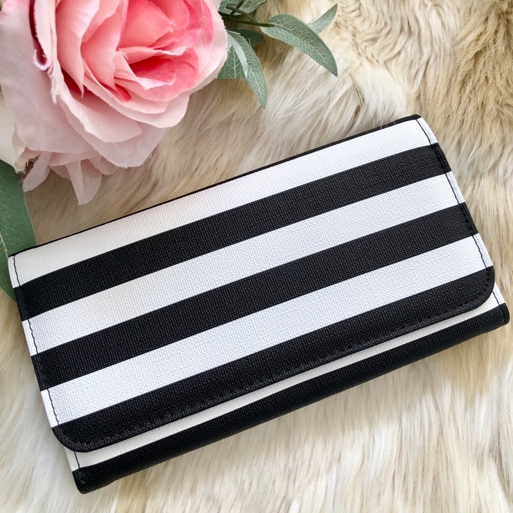 KUT Black and White Stripes Wallet